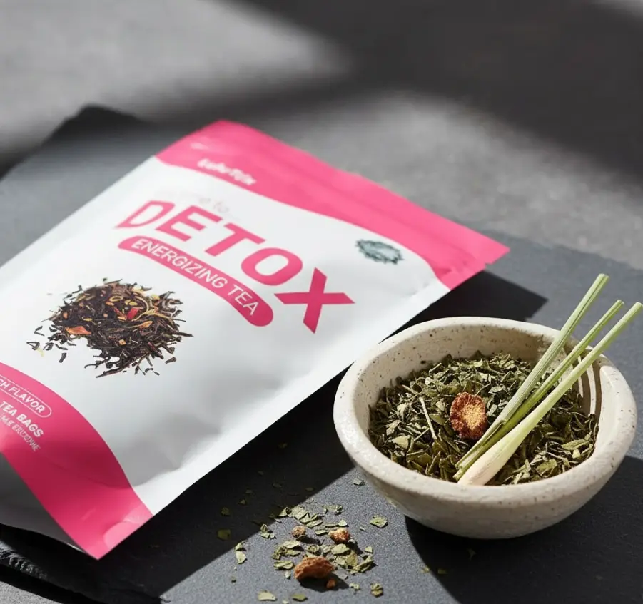 Colagem de ingredientes naturais do Lulutox